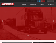 Tablet Screenshot of donhummertrucking.com